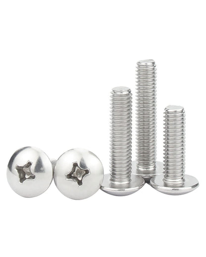IMScrews M4-0.7 x 45mm Phillips Truss Head Bolts Screws, 304 Stainless Steel Machine Screws Pack of 100 - image 3