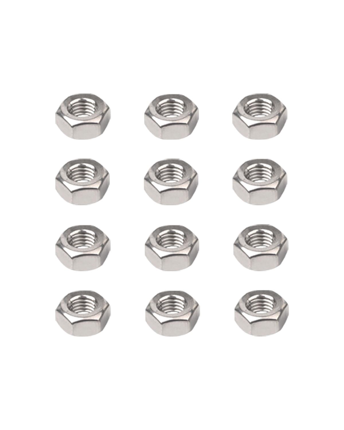 M8-1.25 Hex Nuts - IMScrews 304 Stainless Steel Hex Nuts - Durable, Rust-Resistant Fasteners for Home Repair and Professional Projects Pack of 25