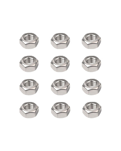 M8-1.25 Hex Nuts - IMScrews 304 Stainless Steel Hex Nuts - Durable, Rust-Resistant Fasteners for Home Repair and Professional Projects Pack of 25