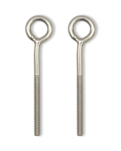 IMSCREWS Eye Bolts - 304 Stainless Steel #10-24 x 3-Inch Eyebolts 10 Pcs