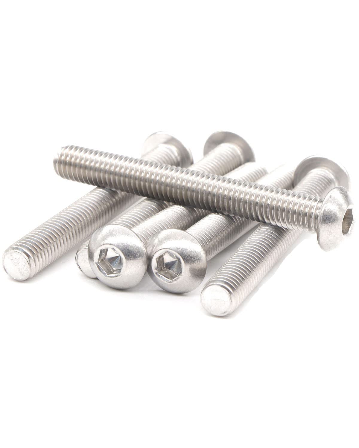 IMScrews 1/4-20 x 1" Button Head Socket Cap Bolts Screws, 304 Stainless Steel, Allen Hex Drive, Pack of 25 - image 3