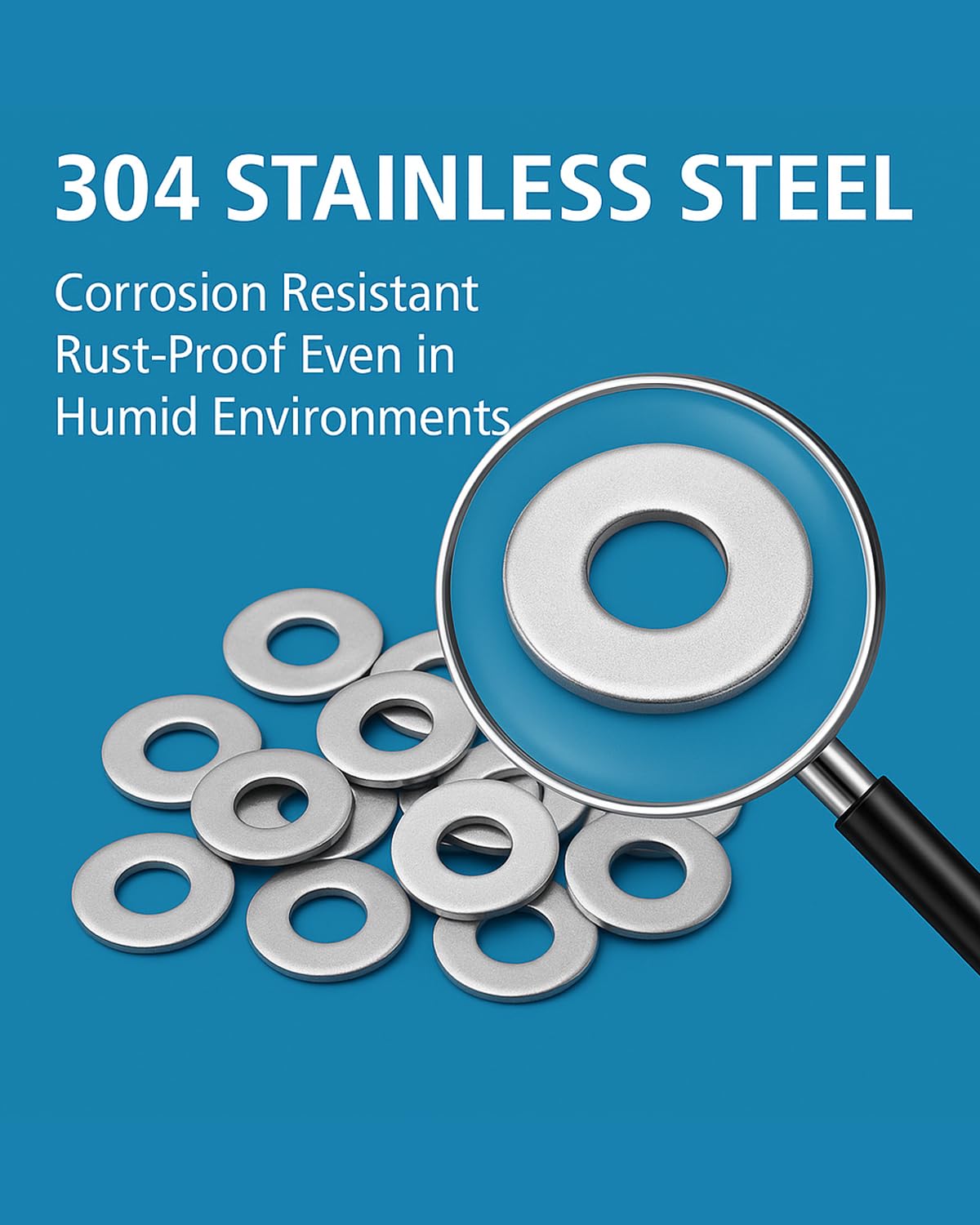 IMScrews M6 304 Stainless Steel Flat Washers for Bolts and Screws - Pack of 100 - Durable Hardware Essentials - image 4