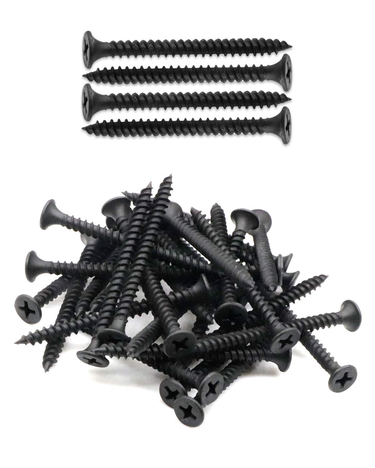 IMSCREWS #6 x 2" Drywall Screws, Fine Thread Black Phosphate Sheetrock Fasteners, 25 Pack Bugle Head Phillips Wood Screws for Metal Studs & Indoor Wall Repair, Sharp Point