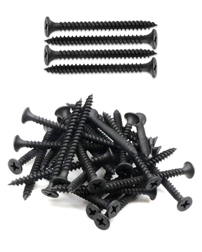 IMSCREWS #6 x 2" Drywall Screws, Fine Thread Black Phosphate Sheetrock Fasteners, 50 Pack Bugle Head Phillips Wood Screws for Metal Studs & Indoor Wall Repair, Sharp Point