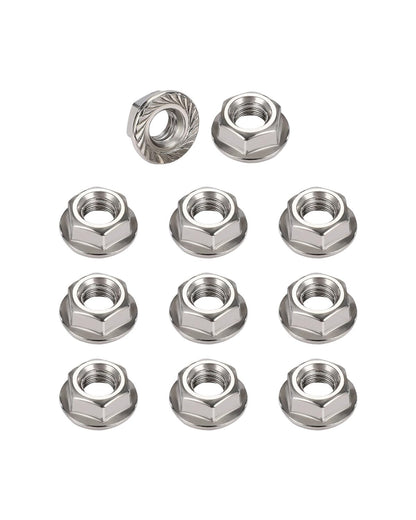 5/16-18 Flange Nuts - IMScrews 304 Stainless Steel Flange Nuts - Resilient Fasteners for Home Maintenance and Professional Projects Pack of 25