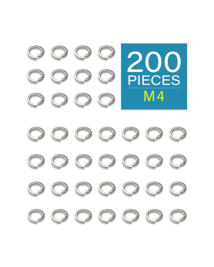 IMScrews M4 304 Stainless Steel Spring Lock Washers Pack of 200 - image 2