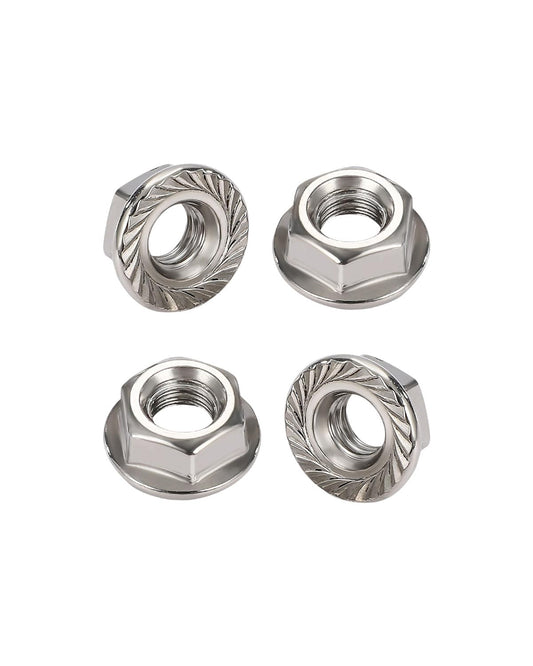 1/2-13 Flange Nuts - IMScrews 304 Stainless Steel Flange Nuts - Resilient Fasteners for Home Maintenance and Professional Projects Pack of 10