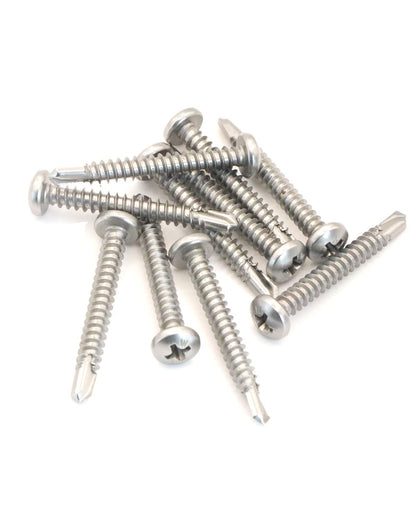 IMScrews #10 x 1-1/2" Self Tapping Pan Phillips Head Screws, 410 Stainless Steel, Pack of 50 - image 4