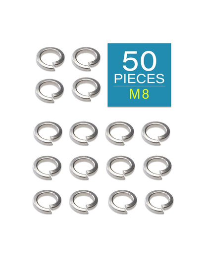 IMScrews M8 304 Stainless Steel Spring Lock Washers Pack of 50 - image 2
