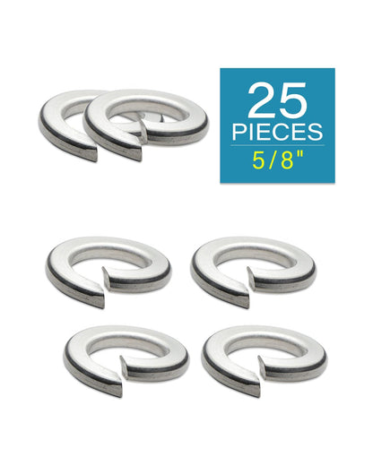 IMScrews 5/8" Spring Lock Washers - 304 Stainless Steel - Pack of 25 - Secure Fastening and Rust Resistance - image 2
