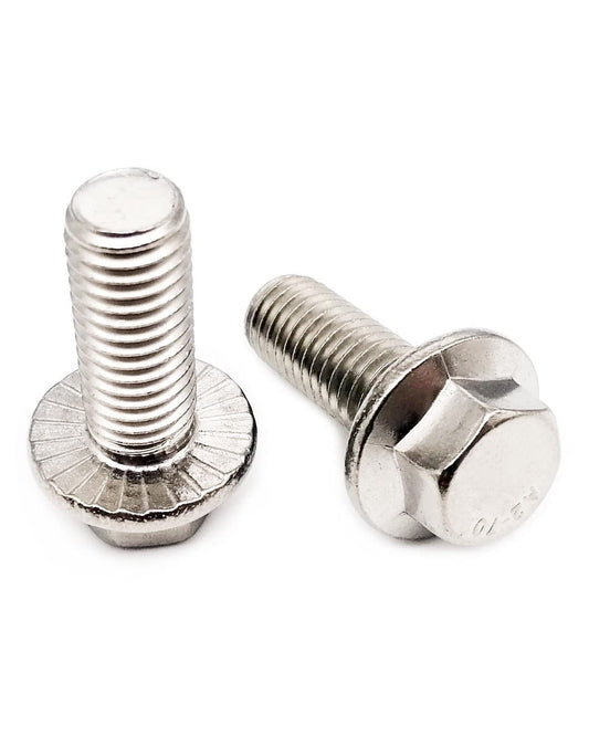 IMScrews M6-1.0 x 16mm Flanged Hex Wahser Head Bolts - Stainless Steel 18-8 (304) Machine Screws with Corrosion Resistance, Pack of 50