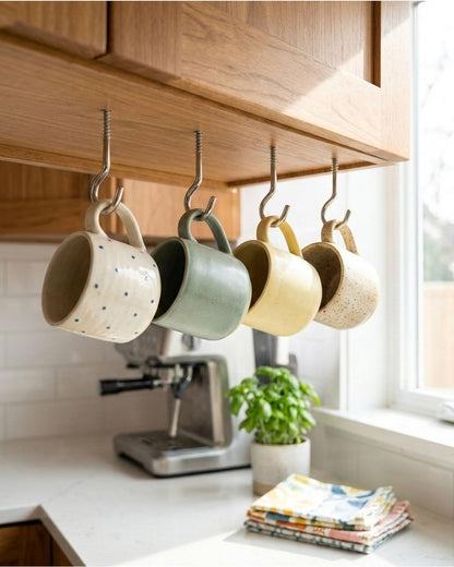 IMSCREWS 20Pcs 2-3/8" (60mm) 304 Stainless Steel Screw-in Eye Hooks, Open Loop Eyelets for Hanging Lightweight Items, Indoor & Outdoor - image 5