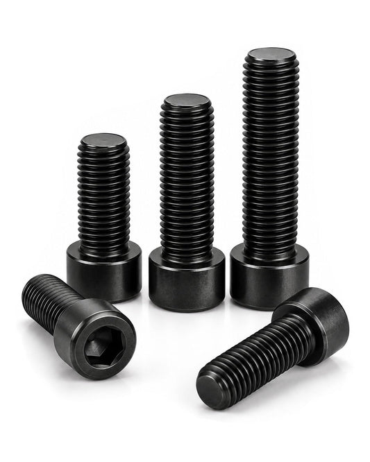 IMSCREWS M8-1.25 x 55mm Black 304 Stainless Steel Socket Head Cap Screws, Heavy Duty Rust Resistant Natural Black Hex Allen Bolts for Equipment and Machinery 10Pcs