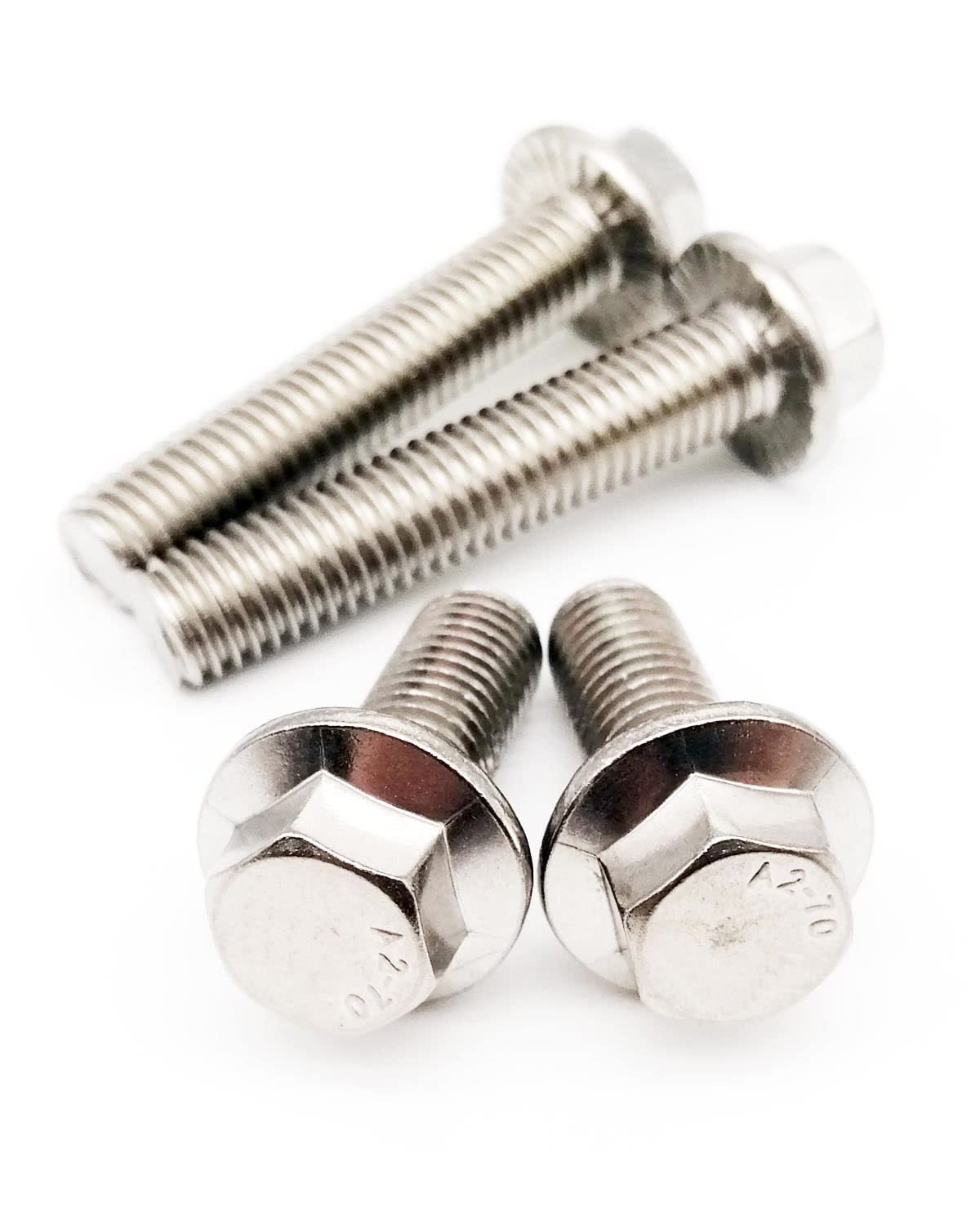 IMScrews M6-1.0 x 20mm Flanged Hex Wahser Head Bolts - Stainless Steel 18-8 (304) Machine Screws with Corrosion Resistance, Pack of 50 - image 3
