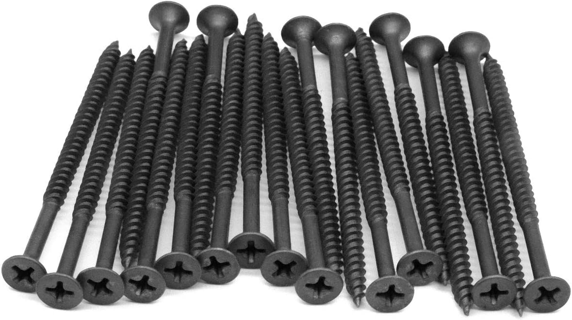 IMScrews 25pcs #8 x 2-3/4" Flat Head Phillips Drywall Screws Fine Thread Sharp Point Wood Screw, Carbon Steel 1022A, Black Phosphate - image 4