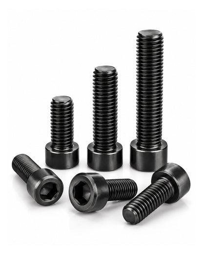 IMSCREWS M5-0.8 x 20mm Black 304 Stainless Steel Hex Socket Head Cap Screws, Rustproof Natural Black Machine Bolts for Automotive Motorcycle Furniture 10Pcs