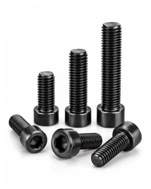 IMSCREWS M6-1.0 x 40mm Black 304 Stainless Steel Hex Socket Head Cap Screws, Rustproof Natural Black Machine Bolts for Automotive Motorcycle Furniture 10Pcs