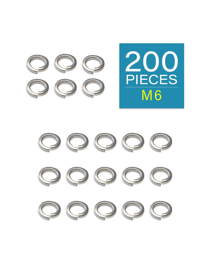 IMScrews M6 304 Stainless Steel Spring Lock Washers Pack of 200 - image 2