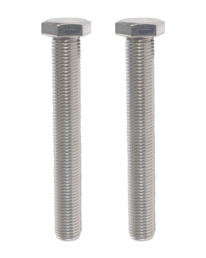 IMScrews Hex 1/2-13 x 5" Long Machine Screws, 304 Stainless Steel Bolts, Pack of 5