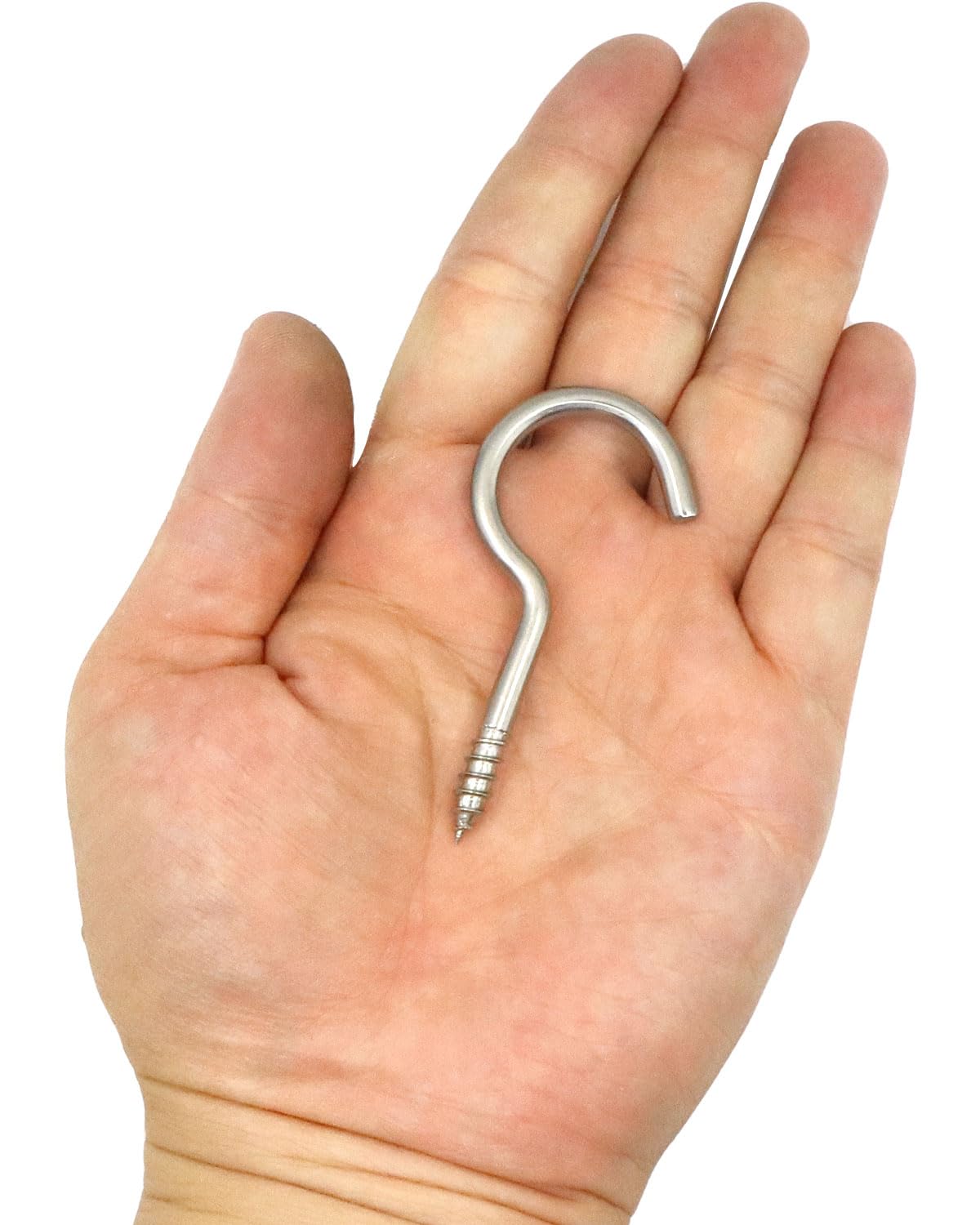 IMSCREWS 2-1/2" 304 Stainless Steel Screw Eyes (20-Pack) ¨C Screws in Hooks for Hammock Stands, Indoor Ceilings, and Outdoor Use - image 6