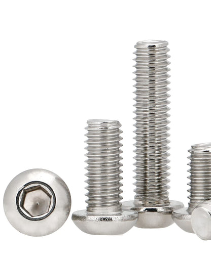 IMScrews 1/4-20 x 1/2" Button Head Socket Cap Bolts Screws, 304 Stainless Steel, Allen Hex Drive, Pack of 50 - image 5
