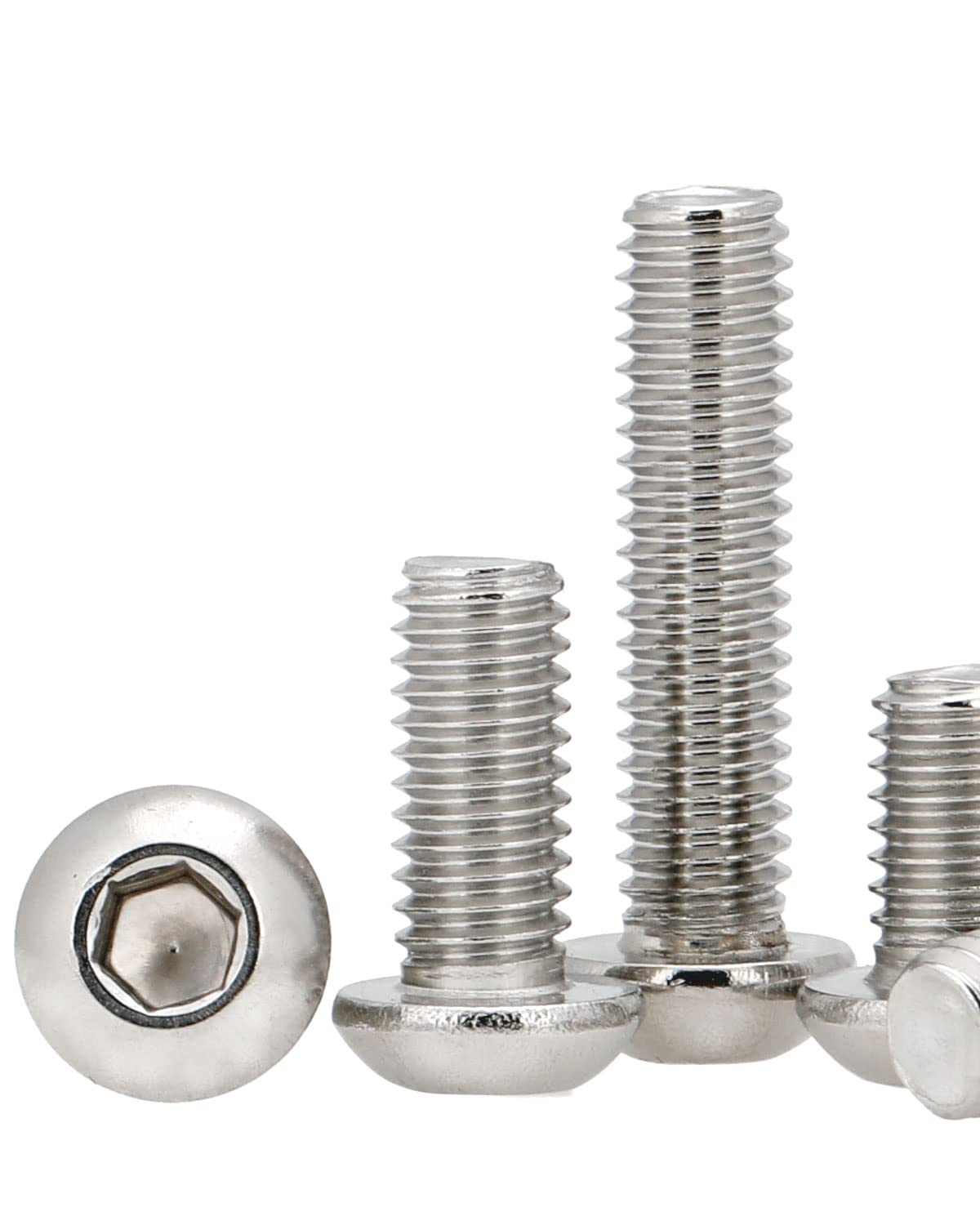 IMScrews 1/4-20 x 3/4" Button Head Socket Cap Bolts Screws, 304 Stainless Steel, Allen Hex Drive, Pack of 100 - image 5