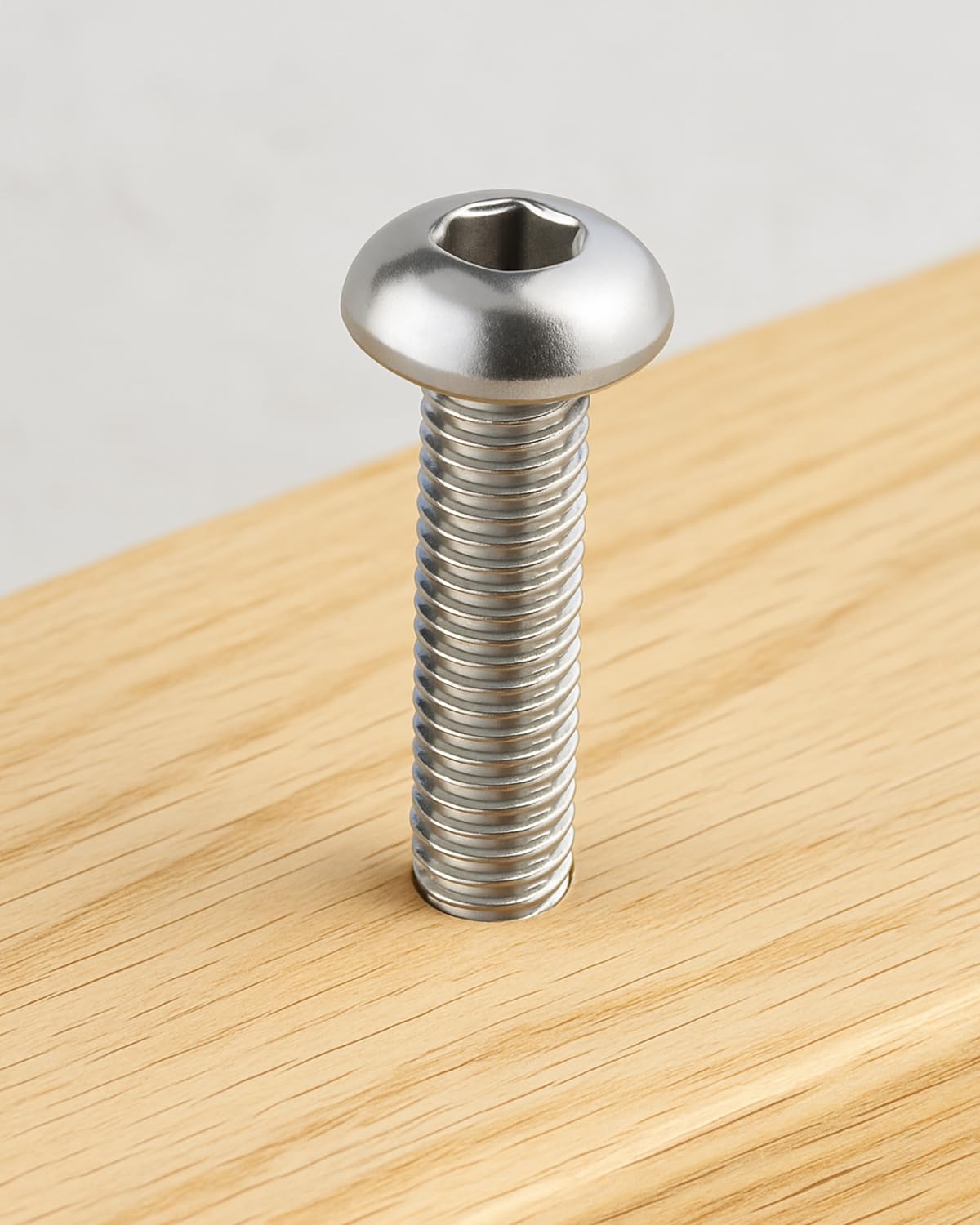 IMScrews 1/4"-20 x 2" Button Head Socket Cap Screws, 304 Stainless Steel, Hex Allen Drive, 25-Pack - image 6