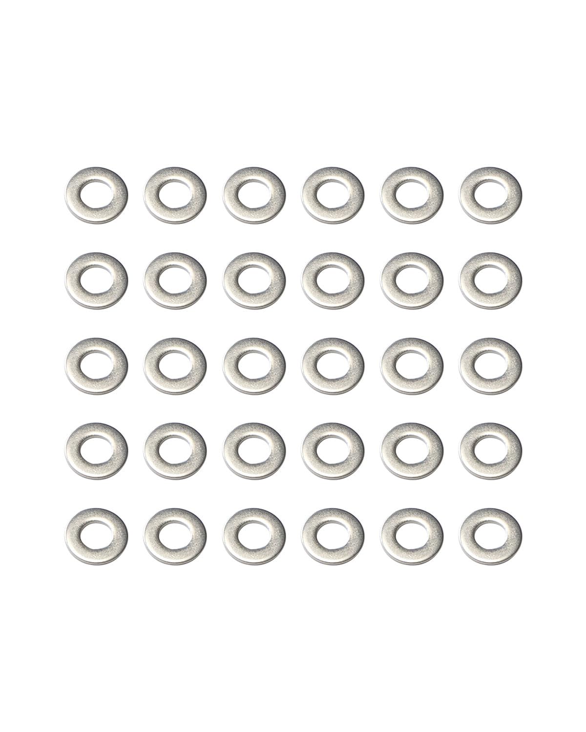 IMScrews M4 304 Stainless Steel Flat Washers for Bolts and Screws - Pack of 100 - Durable Hardware Essentials