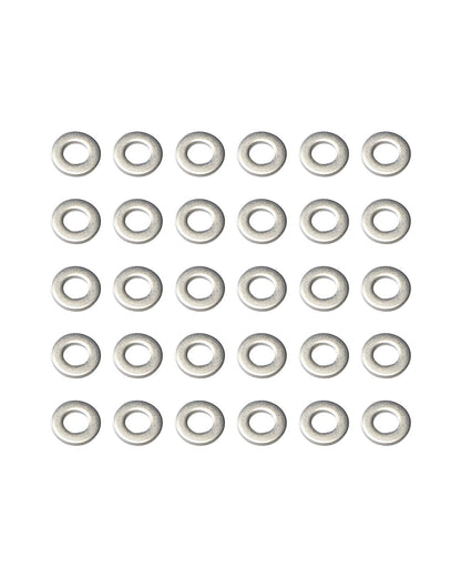 IMScrews M4 304 Stainless Steel Flat Washers for Bolts and Screws - Pack of 200 - Durable Hardware Essentials