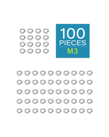IMScrews M3 304 Stainless Steel Spring Lock Washers Pack of 100 - image 2