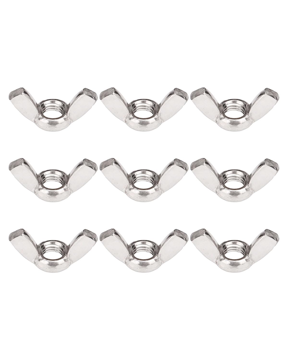 M8-1.25 Wing Nuts - IMScrews 304 Stainless Steel Wing Nuts - Durable Hardware for Home Maintenance and Professional Engineering Pack of 50