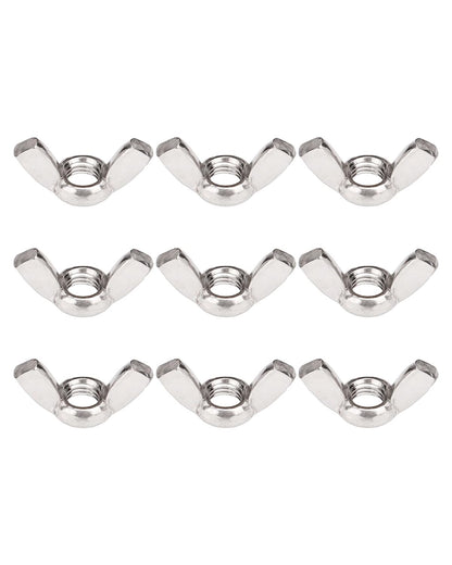 M8-1.25 Wing Nuts - IMScrews 304 Stainless Steel Wing Nuts - Durable Hardware for Home Maintenance and Professional Engineering Pack of 50