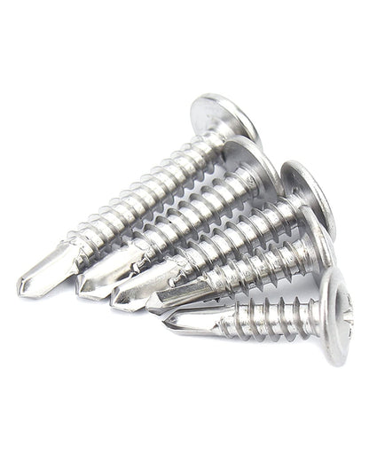 IMScrews Truss Washer Head Self Tapping Screws, 410 Stainless Steel #10 x 1-1/2" Sheet Metal Screws, Pack of 50 - image 5