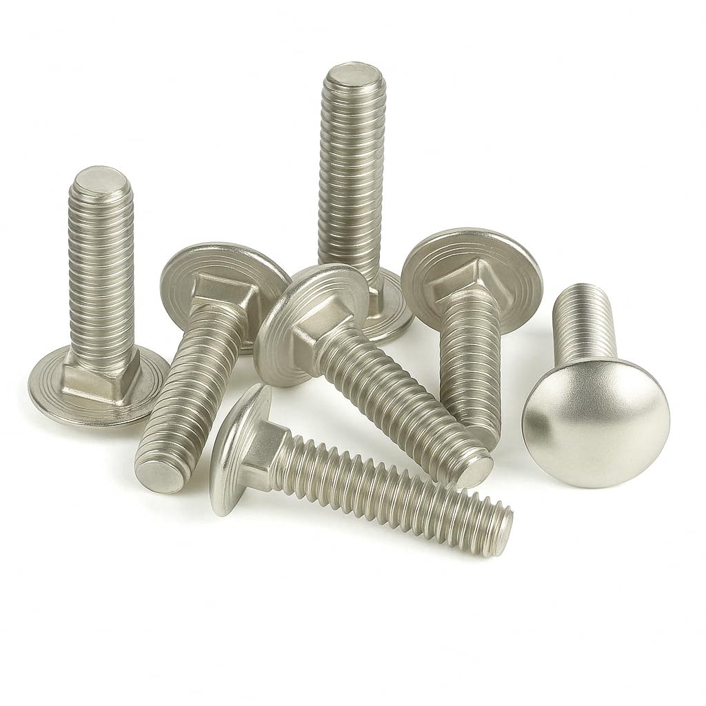 IMScrews 1/4"-20 x 1/2" Carriage Bolts, Round Head & Square Neck, Full Thread, 304 (18-8) Stainless Steel, Pack of 10 - image 7