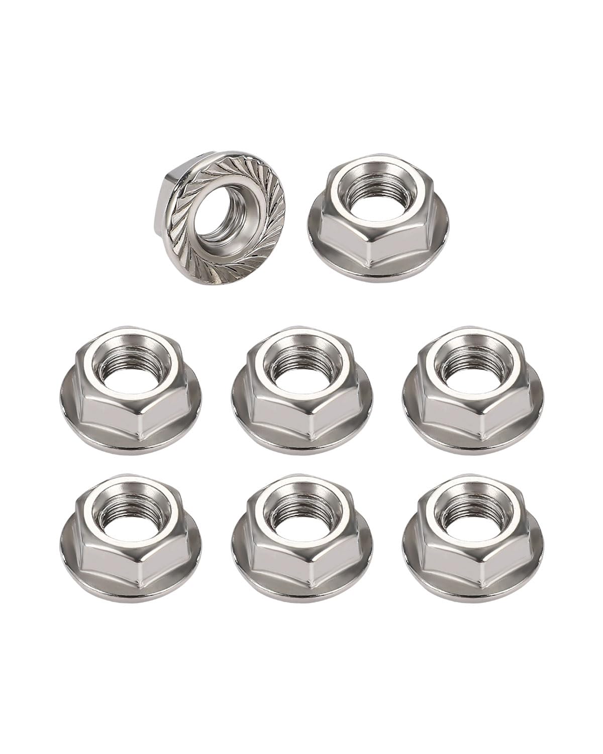3/8-16 Flange Nuts - IMScrews 304 Stainless Steel Flange Nuts - Resilient Fasteners for Home Maintenance and Professional Projects Pack of 25