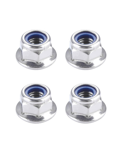 IMScrews M12 x 1.75 Flange Nuts, 304 Stainless Steel Hex Flange Nuts, DIN6926 Locking Nuts with Integrated Washer Base, Corrosion Resistant Hardware for Secure Fastening, Pack of 10
