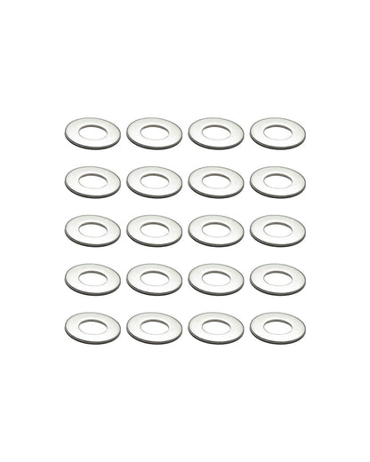 IMScrews M8 304 Stainless Steel Flat Washers for Bolts and Screws - Pack of 100 - Durable Hardware Essentials