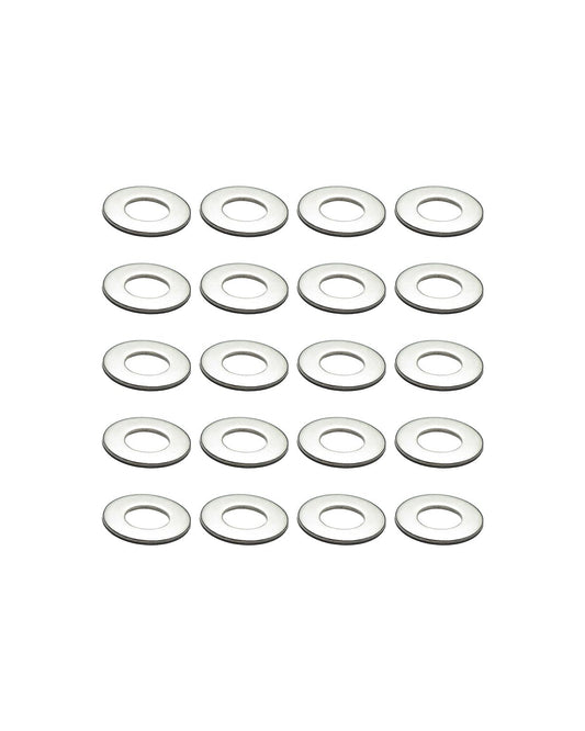 IMScrews M8 304 Stainless Steel Flat Washers for Bolts and Screws - Pack of 100 - Durable Hardware Essentials