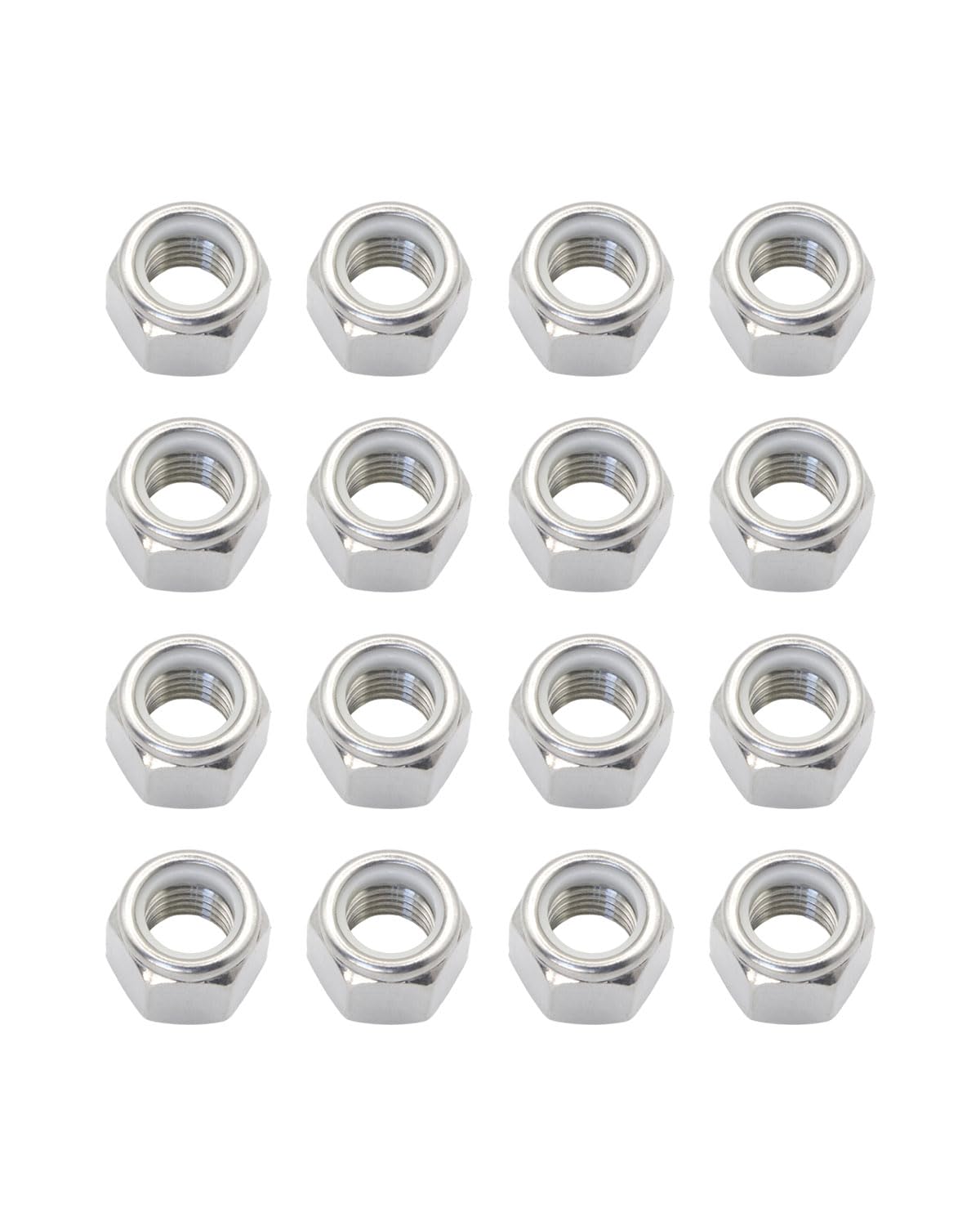 #10-24 Locknuts - IMScrews 304 Stainless Steel Hardware Locknuts - Durable and Rust-Resistant Fasteners for Home Repairs and Professional Projects Pack of 100