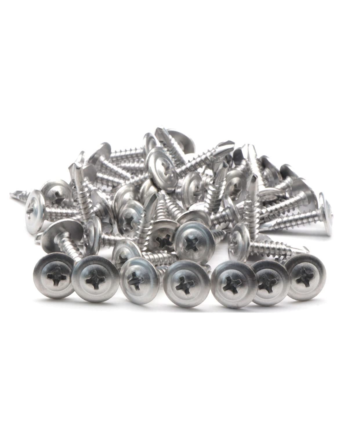 IMScrews #10 x 3/4" Truss Washer Head Self Tapping Screws, 410 Stainless Steel Sheet Metal Screws, Pack of 200 - image 5