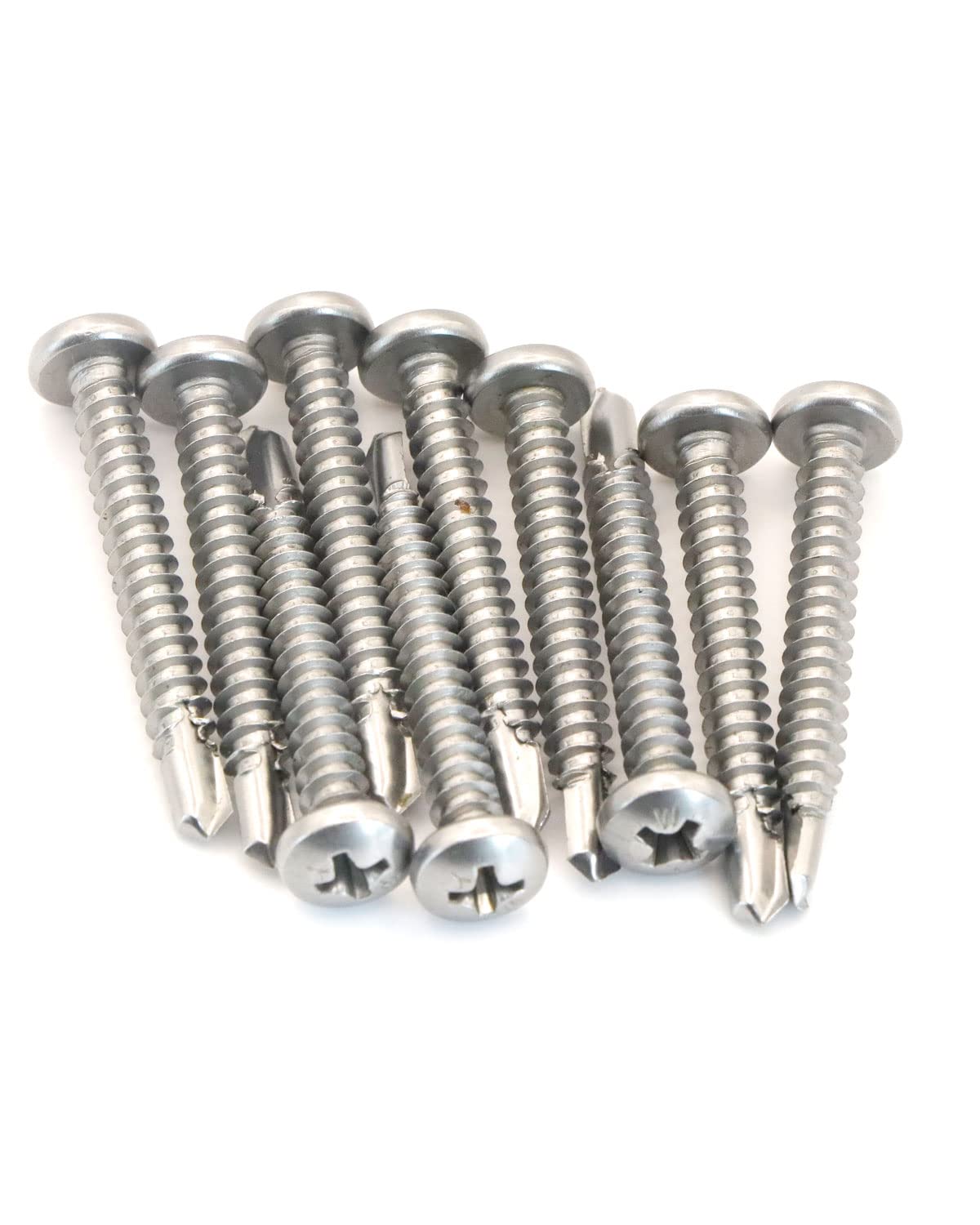 IMScrews #10 x 1-1/2" Self Tapping Pan Phillips Head Screws, 410 Stainless Steel, Pack of 100 - image 6