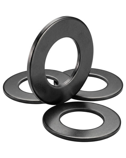 IMSCREWS M3 (3.1 x 6.7 x 0.45mm ) Black 304 Stainless Steel Flat Washers, Natural Black Finish, Secure Packaging, Hardware for Automotive, 3D Printer & Machinery, 200 Pcs