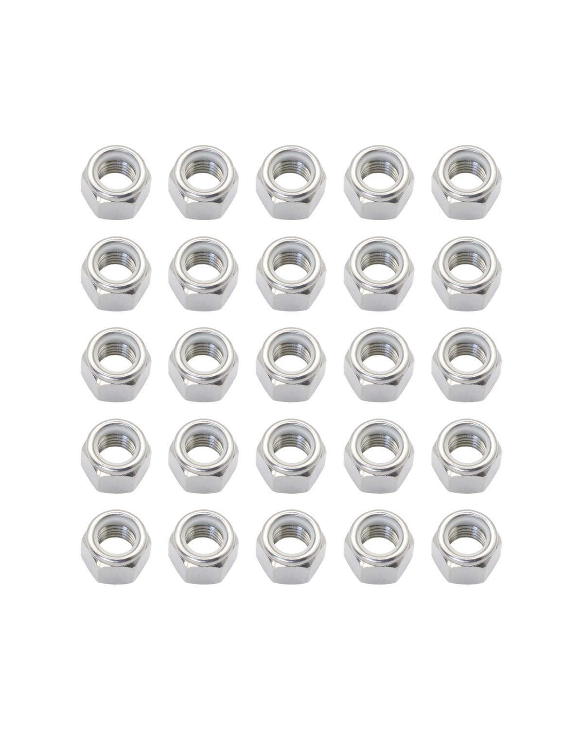 #6-32 Locknuts - IMScrews 304 Stainless Steel Hardware Locknuts - Durable and Rust-Resistant Fasteners for Home Repairs and Professional Projects Pack of 50