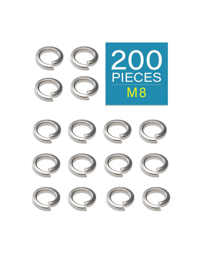 IMScrews M8 304 Stainless Steel Spring Lock Washers Pack of 200 - image 2