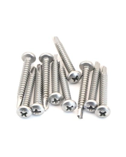 IMScrews #10 x 1-1/2" Self Tapping Pan Phillips Head Screws, 410 Stainless Steel, Pack of 100 - image 5