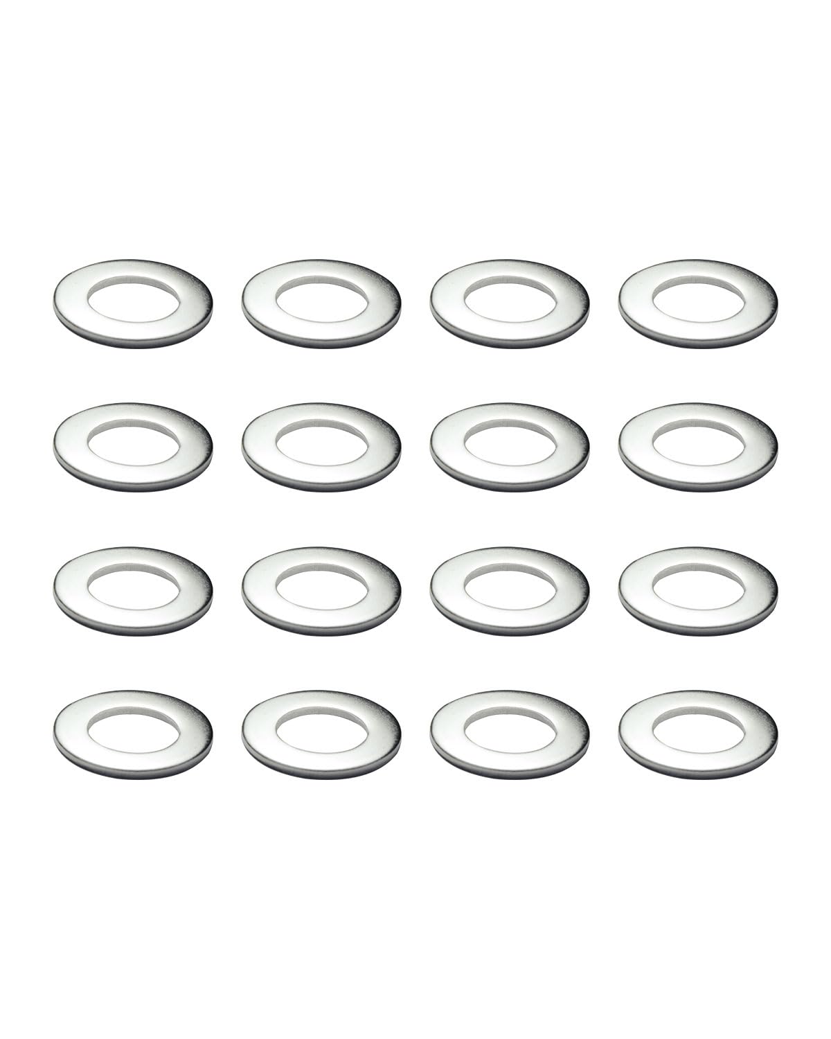 IMScrews M10 304 Stainless Steel Flat Washers for Bolts and Screws - Pack of 50 - Durable Hardware Essentials