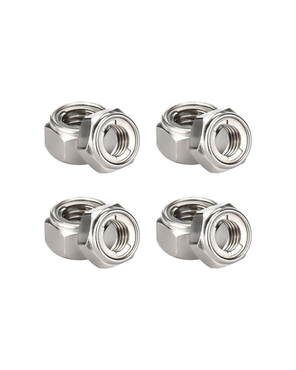 M8-1.25 Locknuts - IMScrews 304 Stainless Steel Locknuts - Durable Hardware for Home Repairs and Professional Projects Pack of 50