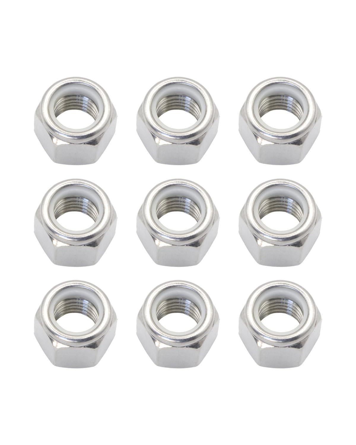 5/16-18 Locknuts - IMScrews 304 Stainless Steel Hardware Locknuts - Durable and Rust-Resistant Fasteners for Home Repairs and Professional Projects Pack of 10