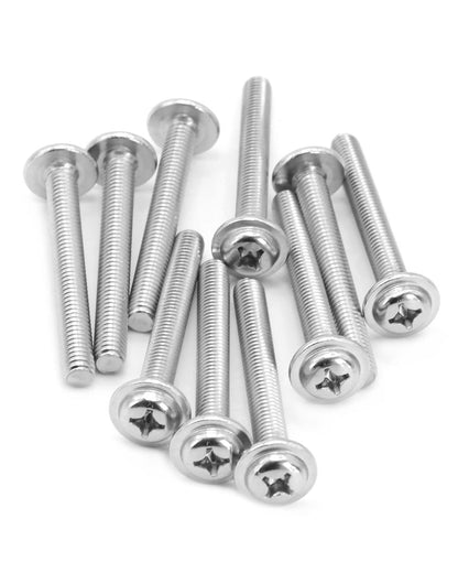 IMScrews M6-1.0 x 2" Phillips Pan Washer Head Machine Screws, 304 Stainless Steel Bolts, Pack of 25 - image 3