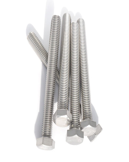 1/4"-20 x 4 Inch Long Hex Bolts, 18-8 (304) Stainless Steel Machine Screws, Pack of 10 by IMScrews - image 4